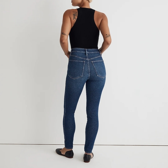 NWT Size 25 Tall Madewell Curvy High-Rise Skinny Jeans - Picture 4 of 12